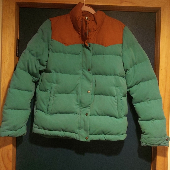 Patagonia Jackets & Blazers - Green and Brown Patagonia Western Puffer Jacket Down Fill